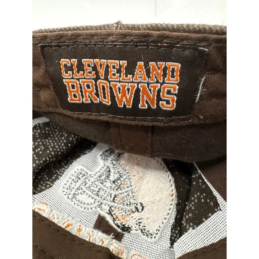 Cleveland Browns Hat Mens Brown Orange 2010 Season Ticket Holder Adjustable Y2K